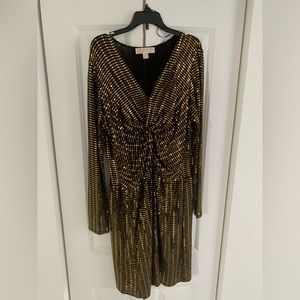 Michael Kors Gold Sequin Dress